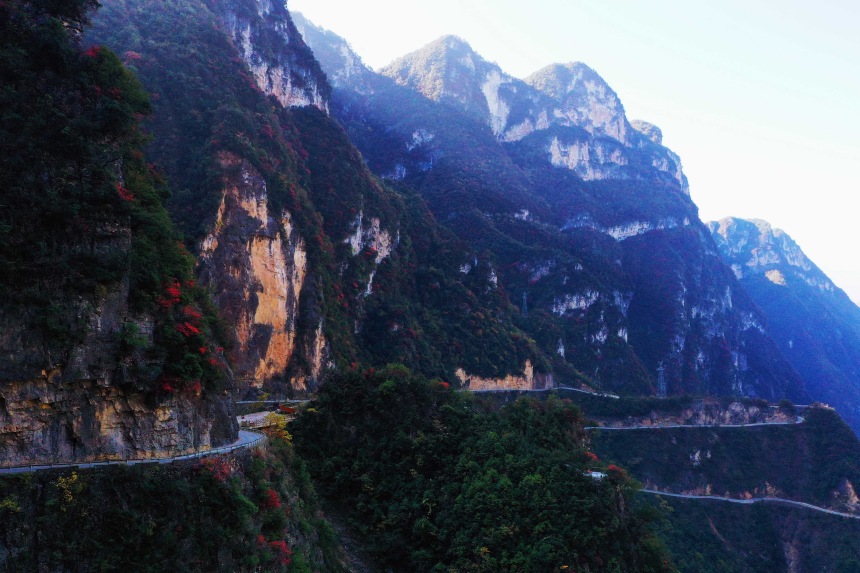 重慶市巫山縣竹賢鄉下莊村初冬景色。王忠虎攝